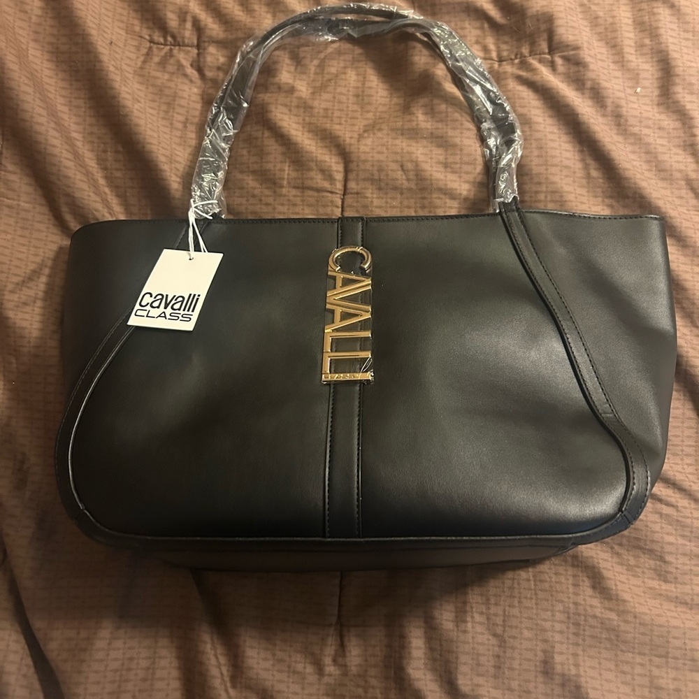 Cavalli  Sandra Shopper Bag in Black Onyx